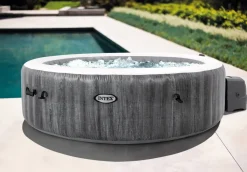 Brico Intex Bubblebad Purespa Bubble Baltik 6Personen Grijs O216X71Cm- Spa En Jacuzzi