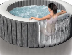 Brico Intex Bubblebad Purespa Bubble Baltik 6Personen Grijs O216X71Cm- Spa En Jacuzzi