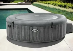 Brico Intex Bubblebad Purespa Bubble Baltik 6Personen Grijs O216X71Cm- Spa En Jacuzzi