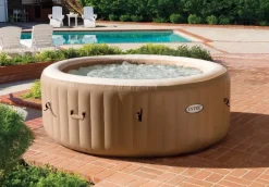 Brico Intex Bubblebad Purespa Sahara 6Personen Beige O216X71Cm- Spa En Jacuzzi