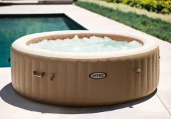 Brico Intex Bubblebad Purespa Sahara 6Personen Beige O216X71Cm- Spa En Jacuzzi