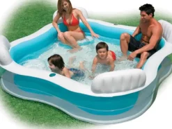 Brico Intex Opblaasbaar Zwembad Family 229X229X46Cm- Opblaaszwembaden