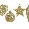 Kerstballen|Brico Kersthanger Kunstof Of Goud Glitter 1Stk