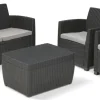 Brico Keter Balkon Loungeset Mia + Opbergbox 4-Delig- Loungesets