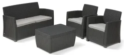 Brico Keter Balkon Loungeset Mia + Opbergbox 4-Delig- Loungesets