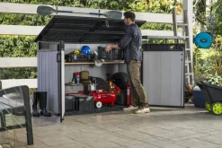 Brico Keter Opbergkast Grande Store Grijs 190X110Cm- Opbergboxen Tuin