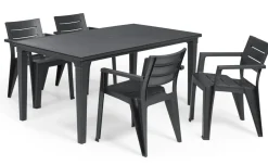 Brico Keter Tuinstoel Julie Grafiet 61,5X58,5X79Cm- Tuinstoelen