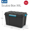 Manden & Boxen|Brico Kis Scuba Opbergbox Xl 110L Zwart/Blauwe