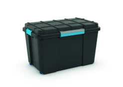 Manden & Boxen|Brico Kis Scuba Opbergbox Xl 110L Zwart/Blauwe