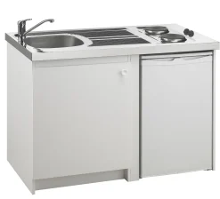 Keukenbladen & Spoelbakken|Brico Kitchenette Eco Aanrecht Rvs 120X60X5Cm Met 2 Ingebouwde Kookplaten 2X1500W