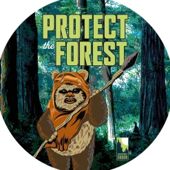 Muurdecoratie|Brico Komar Dots Star Wars Bescherm Het Bos Sticker O125Cm