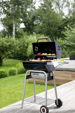 Brico Landmann Barbecue Black Taurus 440 44X36Cm- Houtskool Barbecue