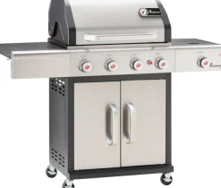 Brico Landmann Gasbarbecue Triton Maxx Pts 4.1 Zilver 15,5Kw 142X120X56,5Cm- Gasbarbecue