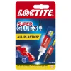Tape & Lijm|Brico Loctite Secondelijm Super Glue-3 All Plastics 2Gr+4Ml