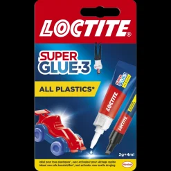 Brico Loctite Secondelijm Super Glue-3 All Plastics 2Gr+4Ml- Lijm- & Kitpistolen