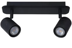 Badkamerverlichting|Brico Lucide Plafondspot Lennert Zwart 2Xgu10 5W