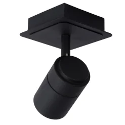 Badkamerverlichting|Brico Lucide Plafondspot Lennert Zwart Gu10 5W