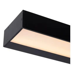 Badkamerverlichting|Brico Lucide Wandlamp Alexa Zwart 8W