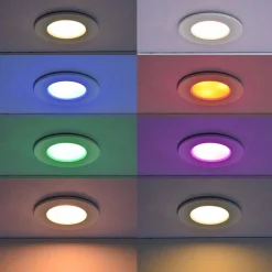 Badkamerverlichting|Brico Lutec Connect Slimme Inbouwspot Optima Led Wit 8,8Cm 7W