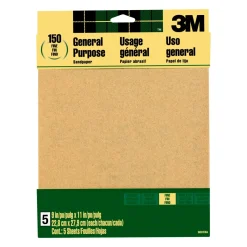 Brico 3M Schuurpapier Aluminiumoxide Fijne Korrel 5St/Pak- Schuurpapier