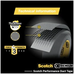 Brico 3M Scotch Ducttape Universal Grijs 25M 48Mm- Dubbelzijdige Tape