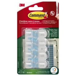 Brico 3M Transparente Deko-Clips Outdoor Command™ 17017Clr-Aw- Ophangsystemen
