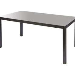 Brico Macari Tuintafel + Verstelbare Poten Glas/Aluminium 150X90X75Cm- Tuintafels