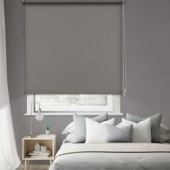 Brico Madeco 1693 Thermisch Verduisterende Rolgordijn Grijs 150X190Cm- Isolerende Raamdecoratie