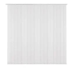 Brico Madeco 4110 Verticale Lamellen Compleet Lichtdoorlatend Wit 12,7 X 260 Cm + Rail 150 Cm- Lamellen