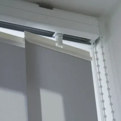 Brico Madeco 4125 Verticale Lamellen Compleet Lichtdoorlatend Grijs 12,7 X 260 Cm + Rail 200 Cm- Lamellen