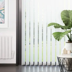 Brico Madeco 4115 Verticale Lamellen Compleet Lichtdoorlatend Wit 12,7 X 260 Cm + Rail 250 Cm- Lamellen