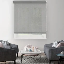 Brico Madeco Grey Thermisch Lichtdoorlatend Rolgordijn Lichtgrijs 120X190Cm- Isolerende Raamdecoratie