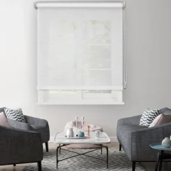 Brico Madeco Rolgordijn Wit Mesh 1716 120X190Cm- Rolgordijnen