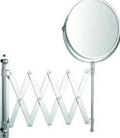 Spiegels|Brico Make-Up Spiegel Rond 3X Vergrotend Met Uittrekbaar Arm Chroom O15Cm