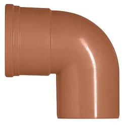 Waterafvoer|Brico Martens Bocht Pvc Rood 87° 160 Mm