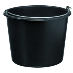 Bouwafval|Brico Martens Bouwemmer Zwart 12L