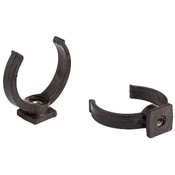 Waterafvoer|Brico Martens Clipbeugel Pvc Bruin 50 Mm - 6 Stuks