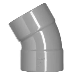 Waterafvoer|Brico Martens Pvc Bocht 45° Vv O80Mm Grijs