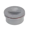 Waterafvoer|Brico Martens Pvc Eindstop Met Schroefdeksel O100Mm Grijs