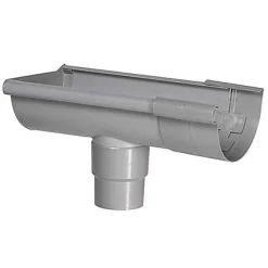 Waterafvoer|Brico Martens Uitloop 'G125' Links Lichtgrijs