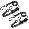 Brico Master Lock Spanbanden + S-Haken 4,25Mx25Mm Zwart 2St.- Spanbanden