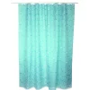 Douchegordijnen|Brico Msv Douchegordijn Wave Blauw 180Cm