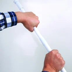 Douchegordijnstangen|Brico Msv Douchestang 110-200Cm Uitschuifbaar Wit
