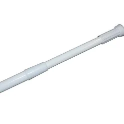 Douchegordijnstangen|Brico Msv Douchestang 70-120Cm Uitschuifbaar Wit