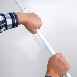 Douchegordijnstangen|Brico Msv Douchestang 70-120Cm Uitschuifbaar Wit
