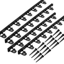Brico Nature Grasranden Pp/Pe Zwart 100X4,5Cm 4 Stuks- Opsluitbanden & Boordstenen