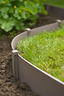 Brico Nature Grondpennen Voor Tuinborder Polyethyleen Taupe 1,9X1,8X26,7Cm 10 Stuks- Opsluitbanden & Boordstenen