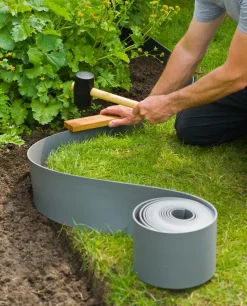 Brico Nature Tuinborder Pe Grijs 3Mm - 10X0,15M- Opsluitbanden & Boordstenen