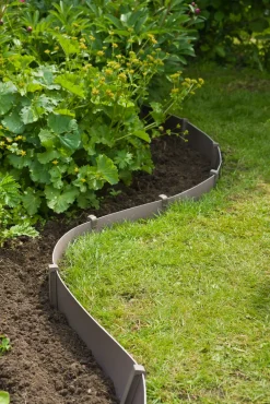 Brico Nature Tuinborder Pe Taupe 3Mm - H15Cmx10M- Opsluitbanden & Boordstenen
