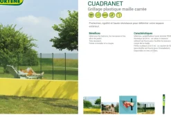 Brico Nortene Balkonscherm Cuadrant 20 Groen 1X5M- Balkonschermen